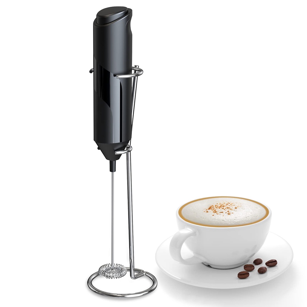 1Pcs Electric Milk Frother with Egg Beater Whisk, Foam Maker with Dual  Stainless Steel Stirring Head for Lattes - Whisk Drink Mixer for Coffee,  Cappuccino, Frappe, Matcha, Hot Chocolate by Milk Boss(Not