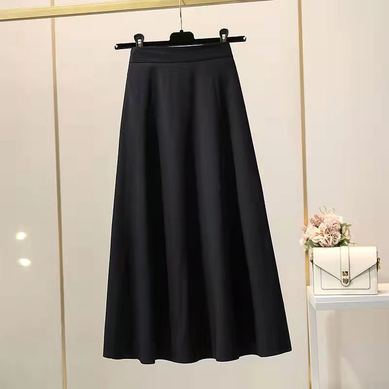Elegant Chiffon Skirt A Line Fashion OL Work Daily Casual Plus Size ...