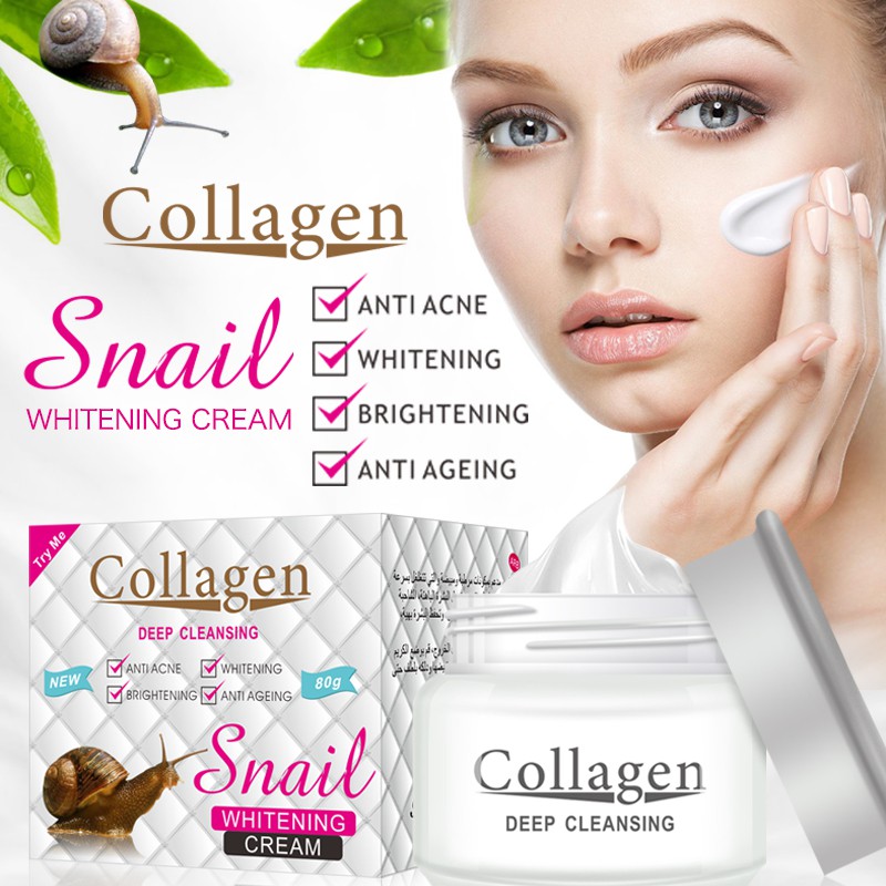 PEI MEI COLLAGEN SNAIL Whitening Face Cream (80g) Shopee Singapore