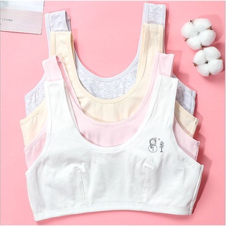 Junior All Cotton Training Starter Bras for Young and Little Girls -Stage  1A