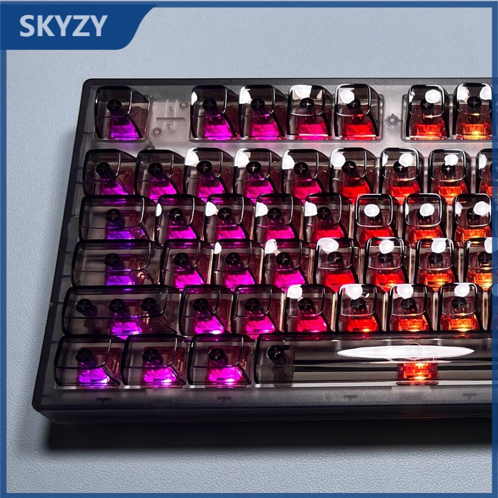 Transparent Keycaps CBSA Profile Pudding Light Transmission PC Material ...