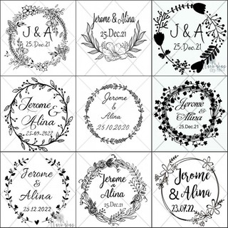 BBloop Customizable Office Stamp, Personalized Stamp W/Easy Refill
