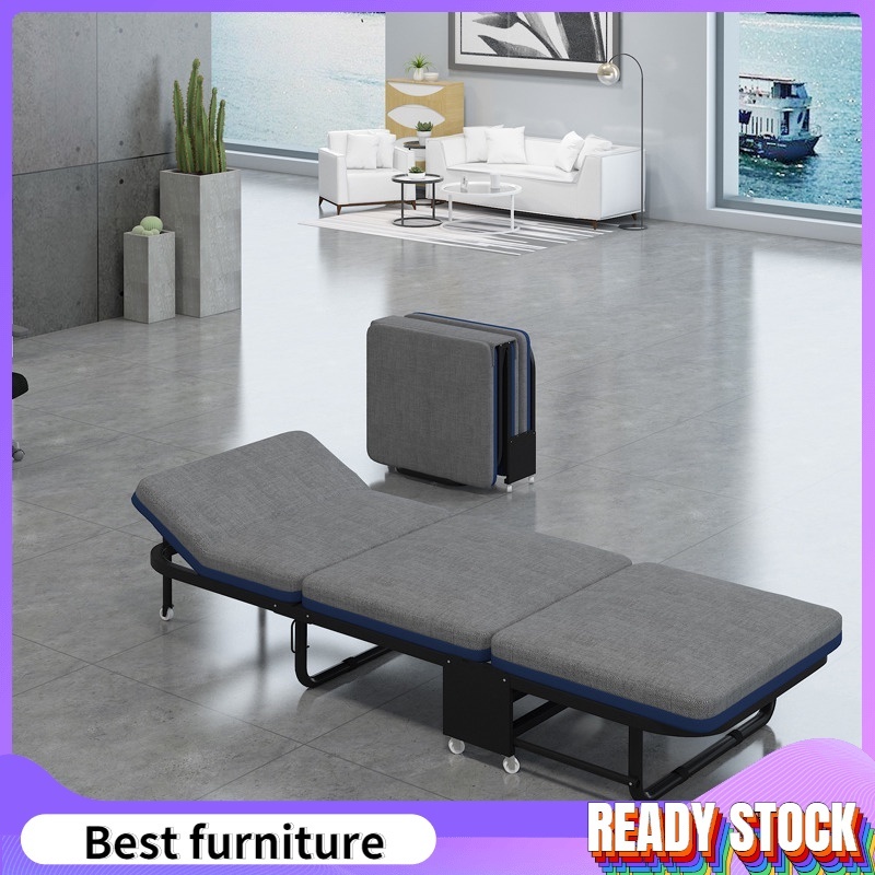 Three fold sofa bed folding bed single simple bed escort bed lunch