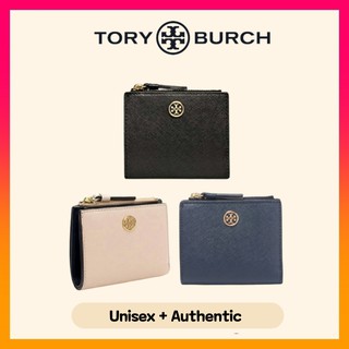 Tory Burch Robinson Mini Wallet Taupe Grey
