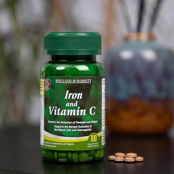 Holland & Barrett Iron & Vitamin C 100 Tablets Shopee Singapore
