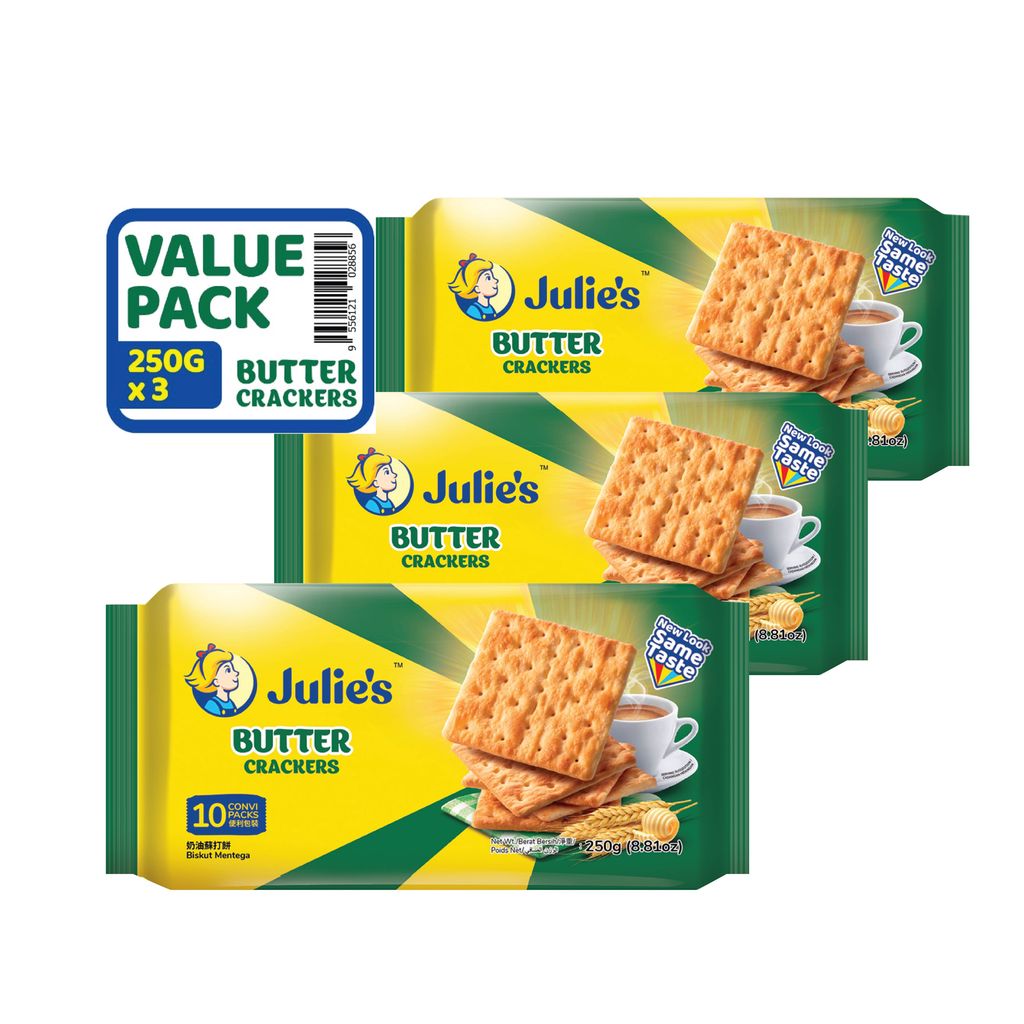 Julie's Butter Cracker Value Pack (3 x 250g) Shopee Singapore