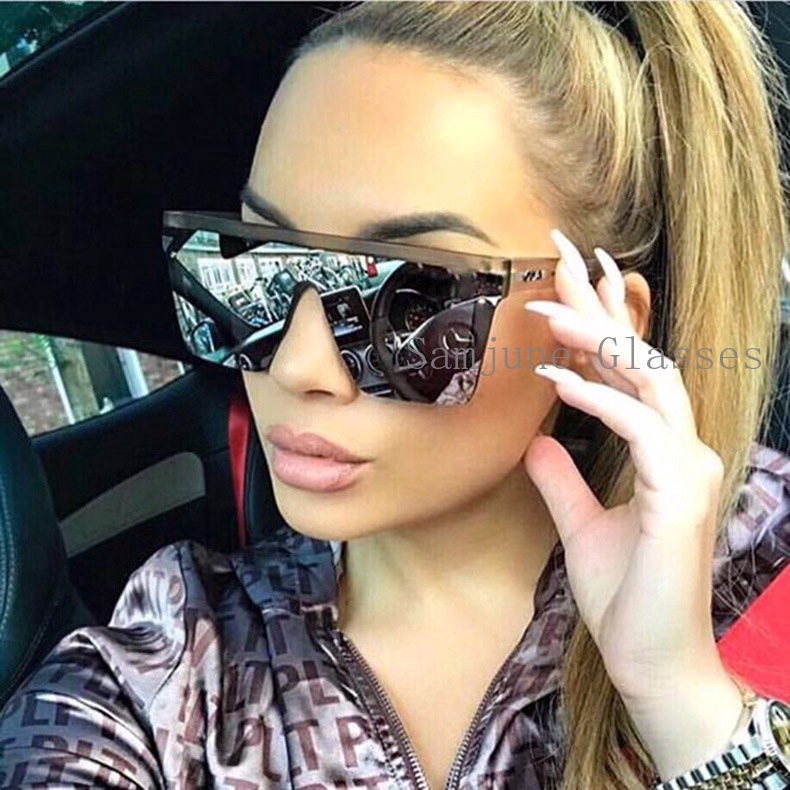 Women Oversized Square Sunglasses 2019 Fashion Brand Designer Men Vintage Big Frame Eyewear UV400 Shopee Singapore