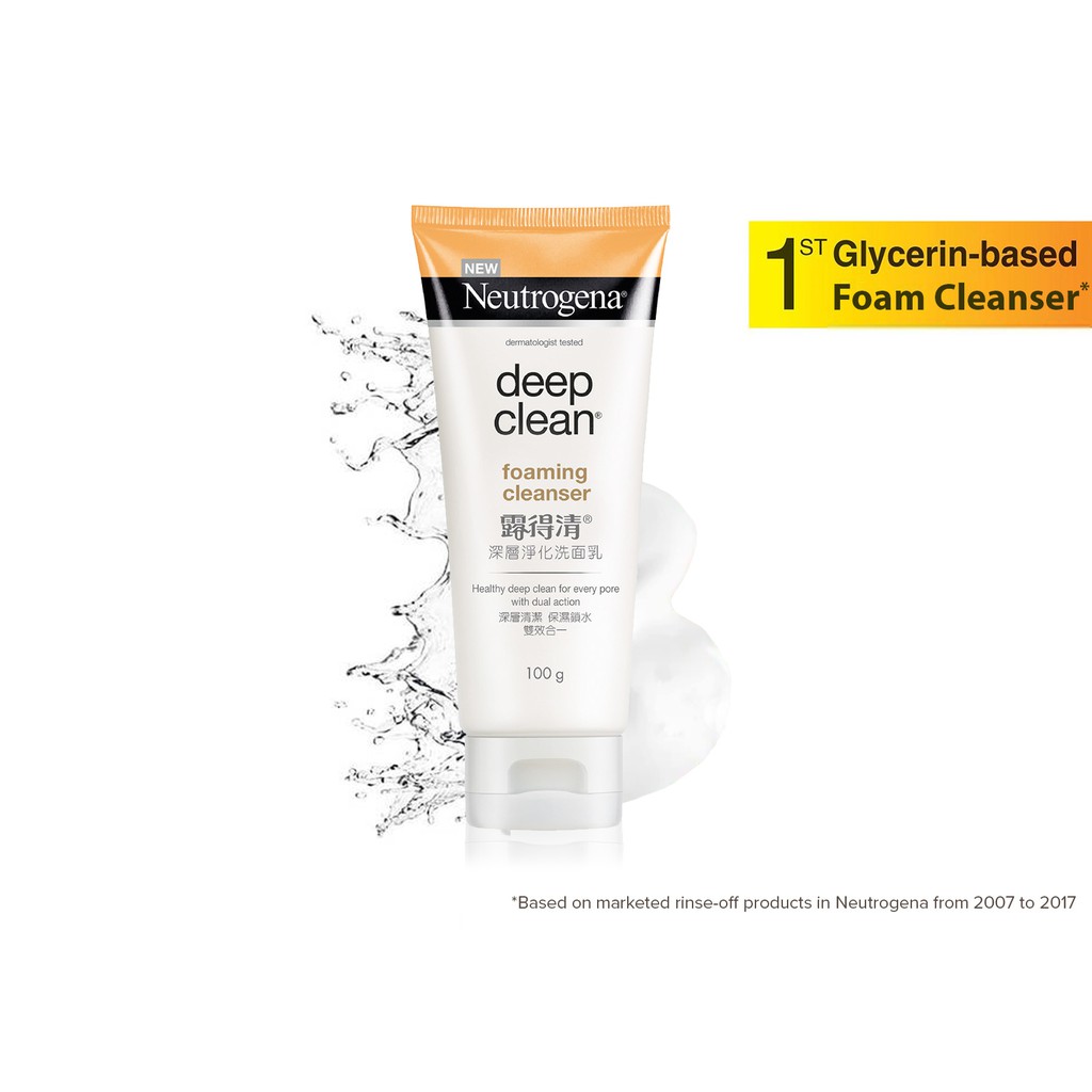 Neutrogena deep clean on sale foam cleanser