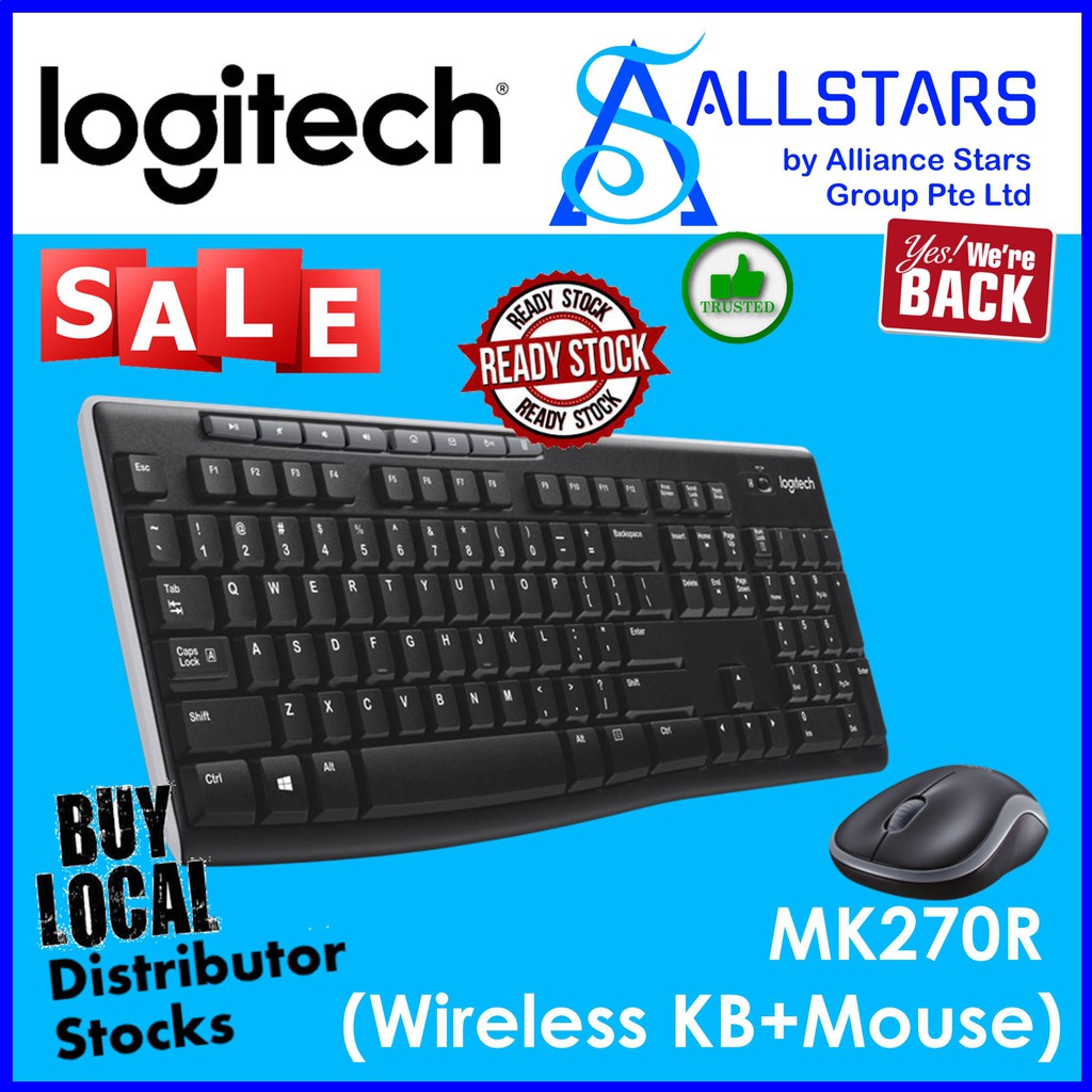 MK270R COMPACT WIRELESS DESKTOP COMBO KEYBOARD & MOUSE - LOGITECH LOGITECH 920-006314