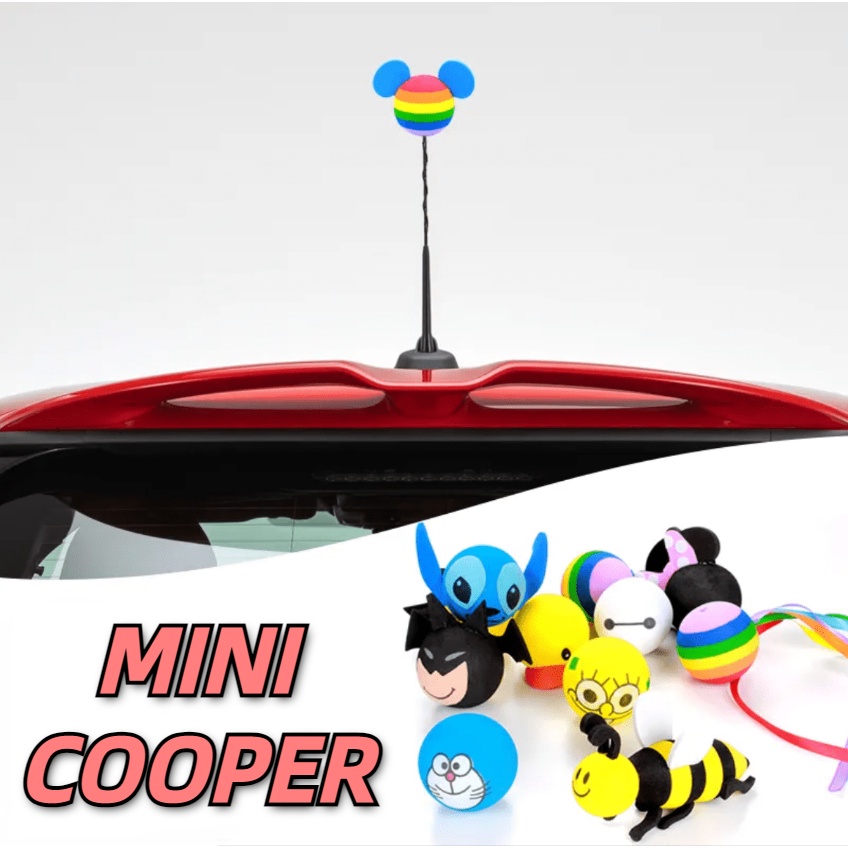 MINI COOPER Antenna Decoration Ball Mickey Cartoon Doll COUNTRYMAN JCW
