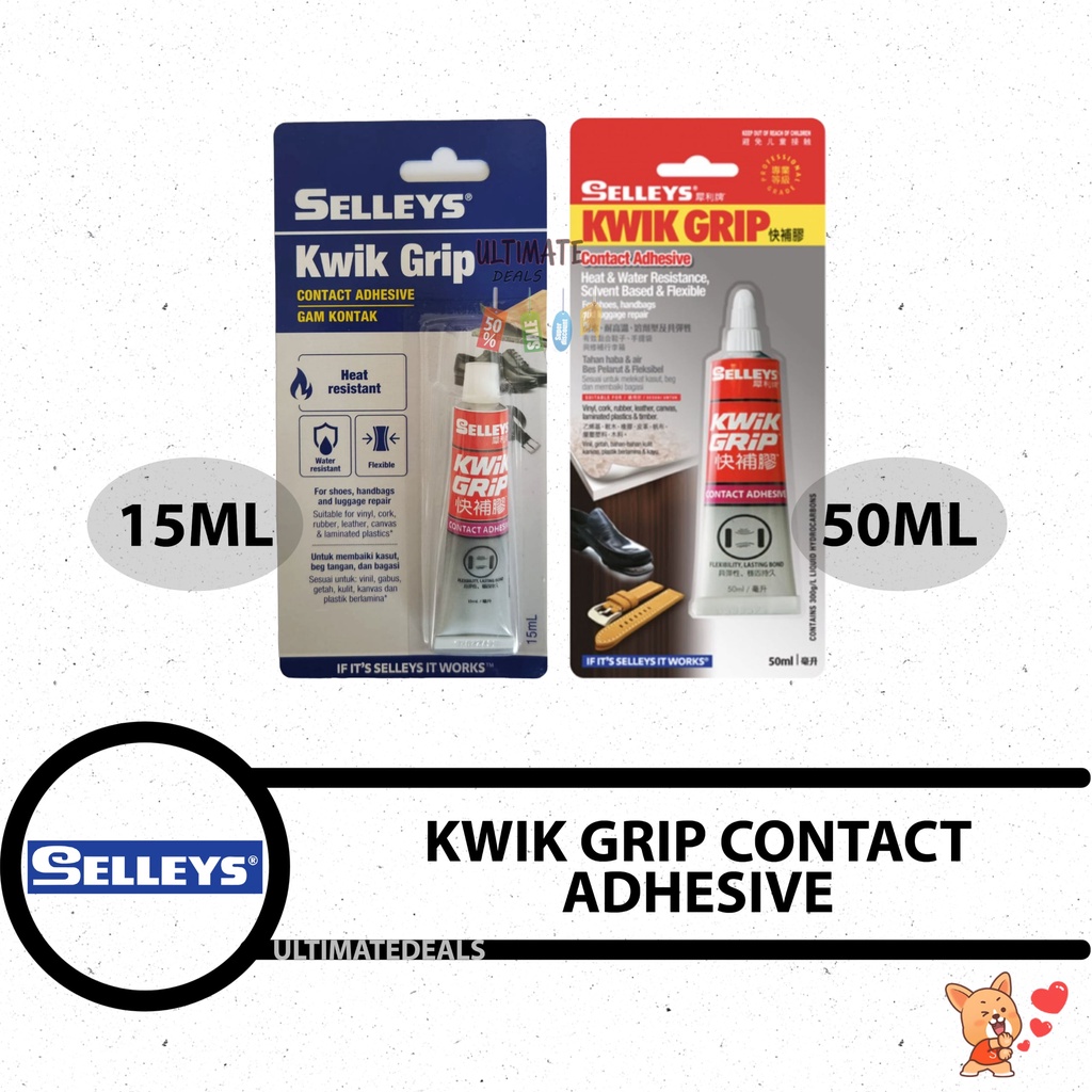 SELLEYS kwik Grip Contact Adhesive 15g Shopee Singapore