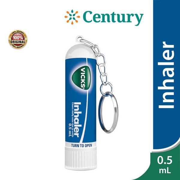 VICKS INHALER 0.5ML KEYCHAIN / MELEGAKAN PERNAPASAN / GEJALA FLU / HIDUNG TERSUMBAT / MENTHOL
