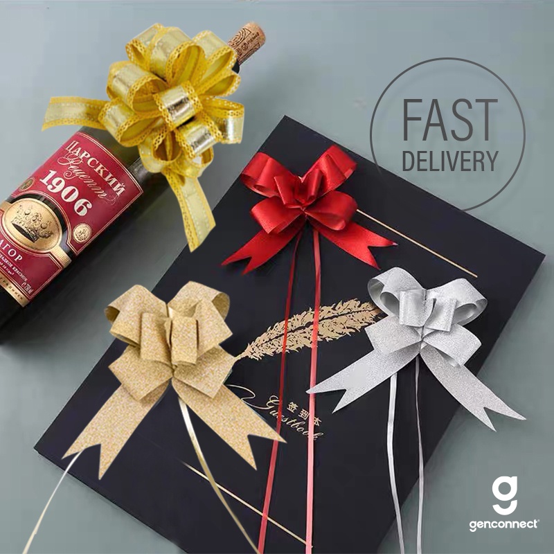 [3 PCS Bundle]Exclusive Christmas Ribbon Pull Bow Ribbon Gift Wrapping ...
