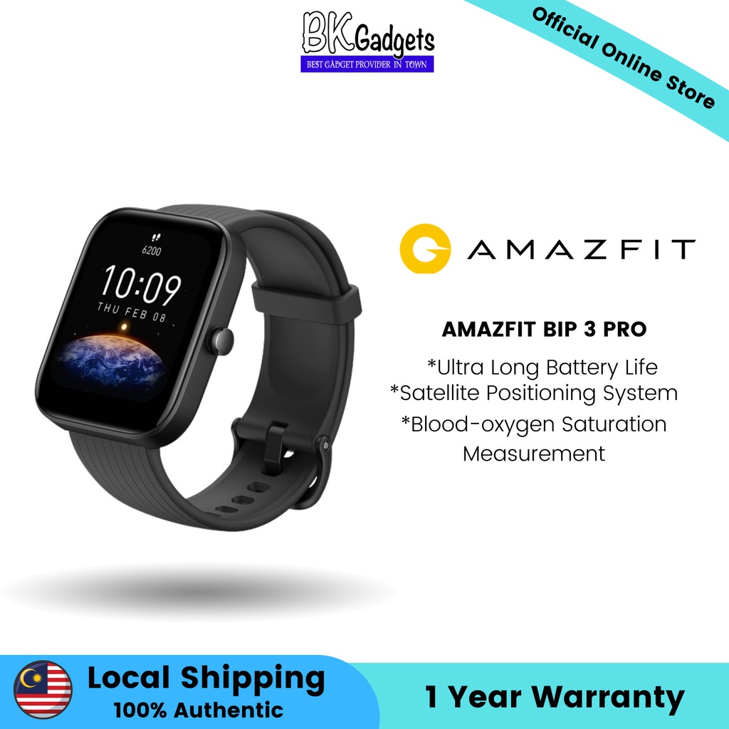 Amazfit Bip 3 Pro | Ultra Long Battery Life | Satellite Positioning ...