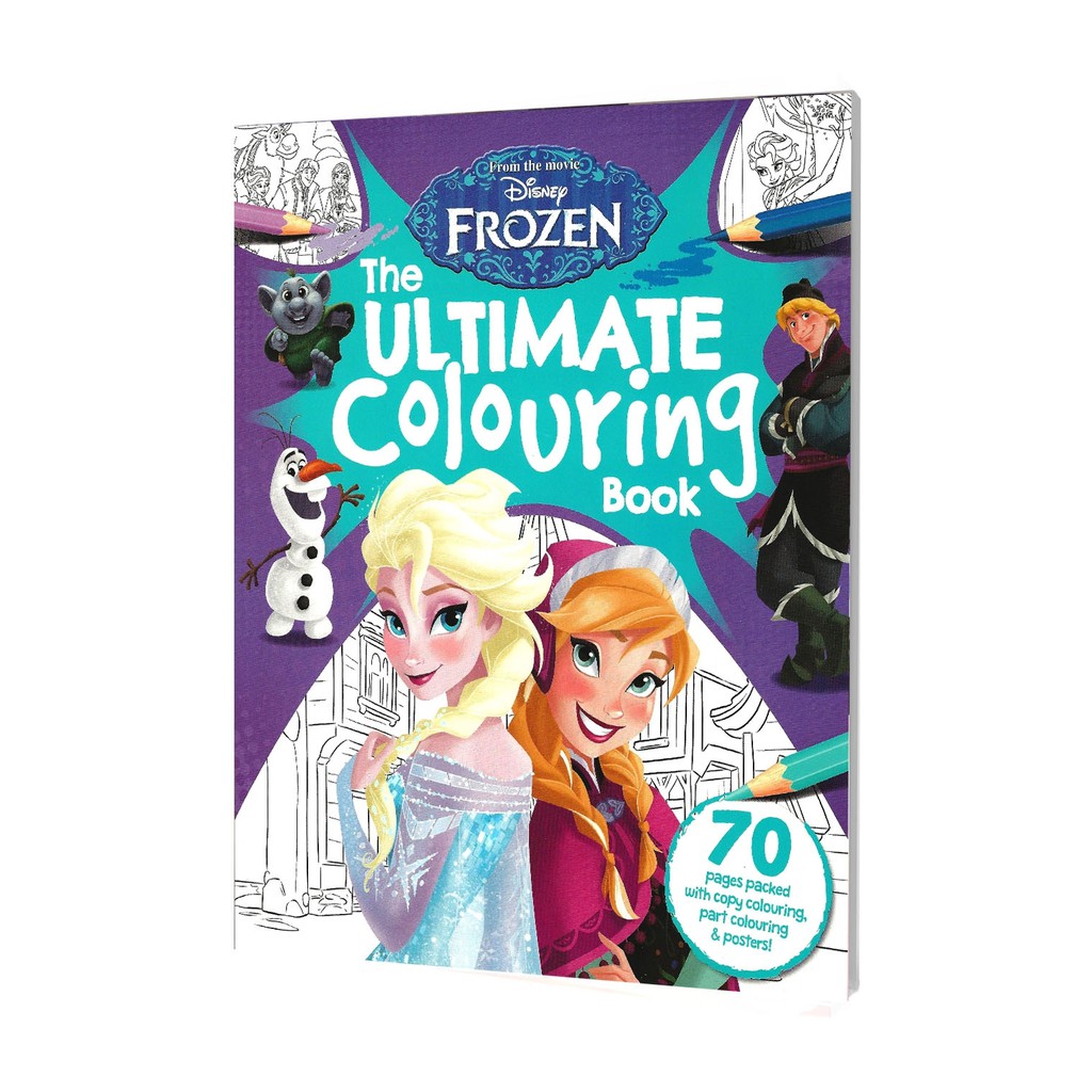 Disney Frozen The Ultimate Colouring Book (72 Pages) Shopee Singapore