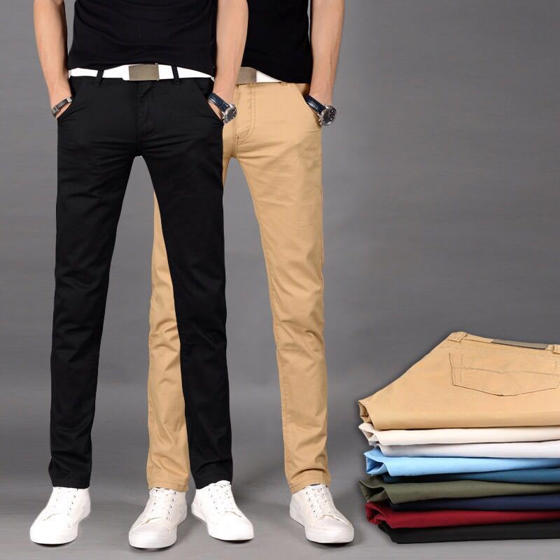 [M-5XL] Long Pants Men Business Casual Plain Work Pants Four Seasons ...