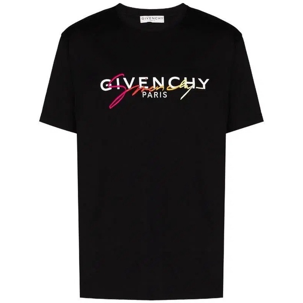 CLEARANCE!] Givenchy Rainbow Signature Red Yellow Short Sleeve T 