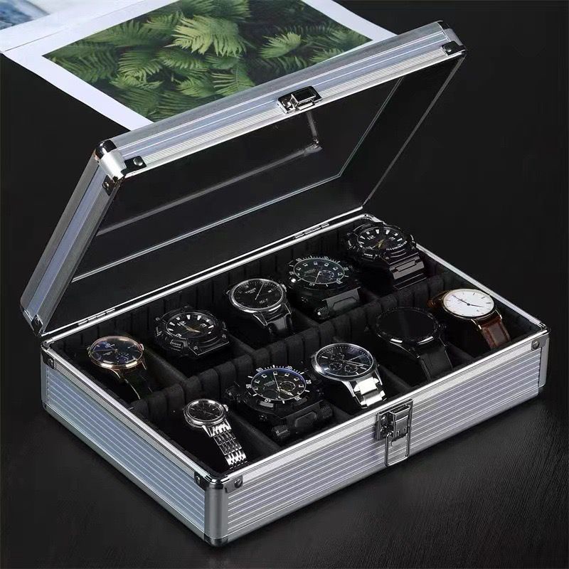 Ezego High End Solid Aluminium Watch Display Box 5 Slot, 10 Slot ...