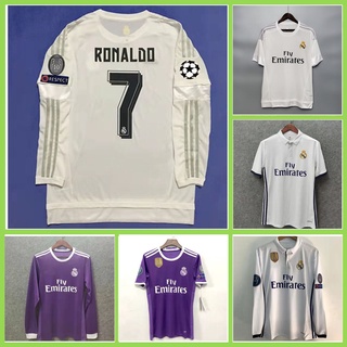 2022-2023 Real Madrid Authentic Long Sleeve Away Shirt (RONALDO 7)