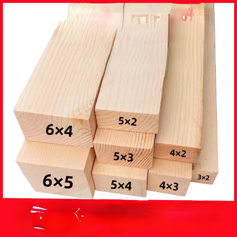 Pine Wood Square Article Square Wood Solid Wood Log Strip Strip