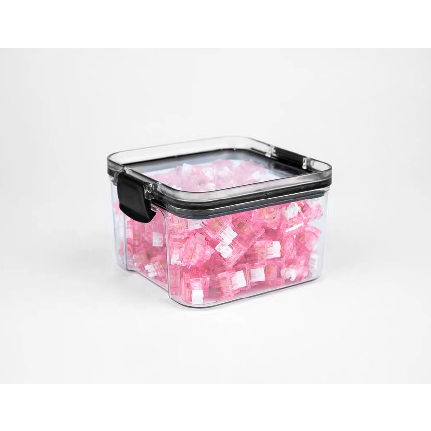 Mechanical Keyboard Switches Container Storage Box Transparent Plastic