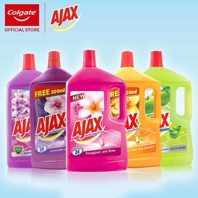 3L Ajax Fabuloso Multi Purpose Floor Cleaner (Lavender & Green Apple ...