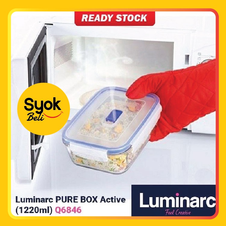 LUMINARC - Pure Box Active Rectangular 1220ml | Shopee Singapore