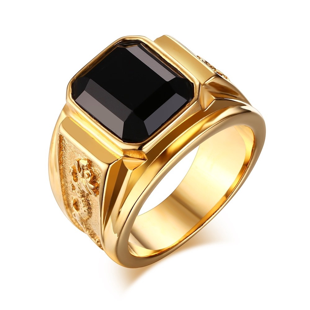 Gold plated signet on sale ring