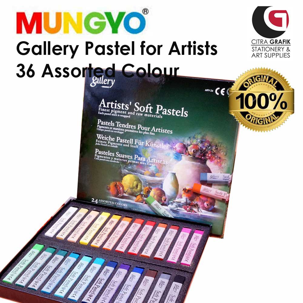Artist Soft Pastel 24-Color Set Assorted
