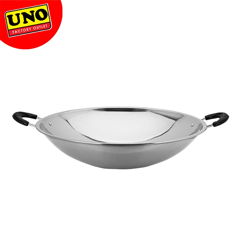 UNO STEEL WOK STIR FRY PAN 28CM / 30CM Shopee Singapore
