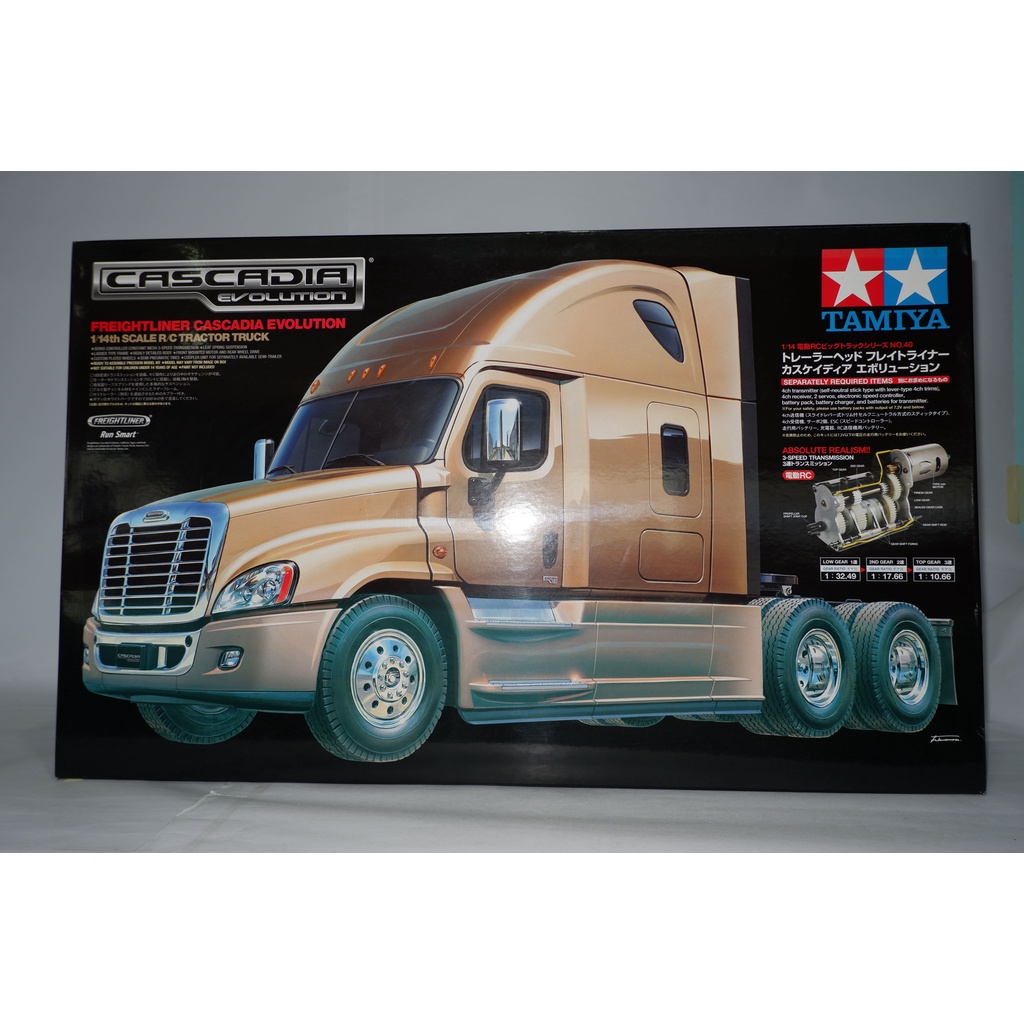 Tamiya 56340 Tractor Truck Freightliner Cascadia Evolution Ep Scale 1 14 Gold Truck Shopee