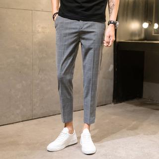 Size 28-40 Men's Formal Pants Office Slim Fit Black Long Trousers Man  Business Korean Casual Big Plus Size Oversized Pant