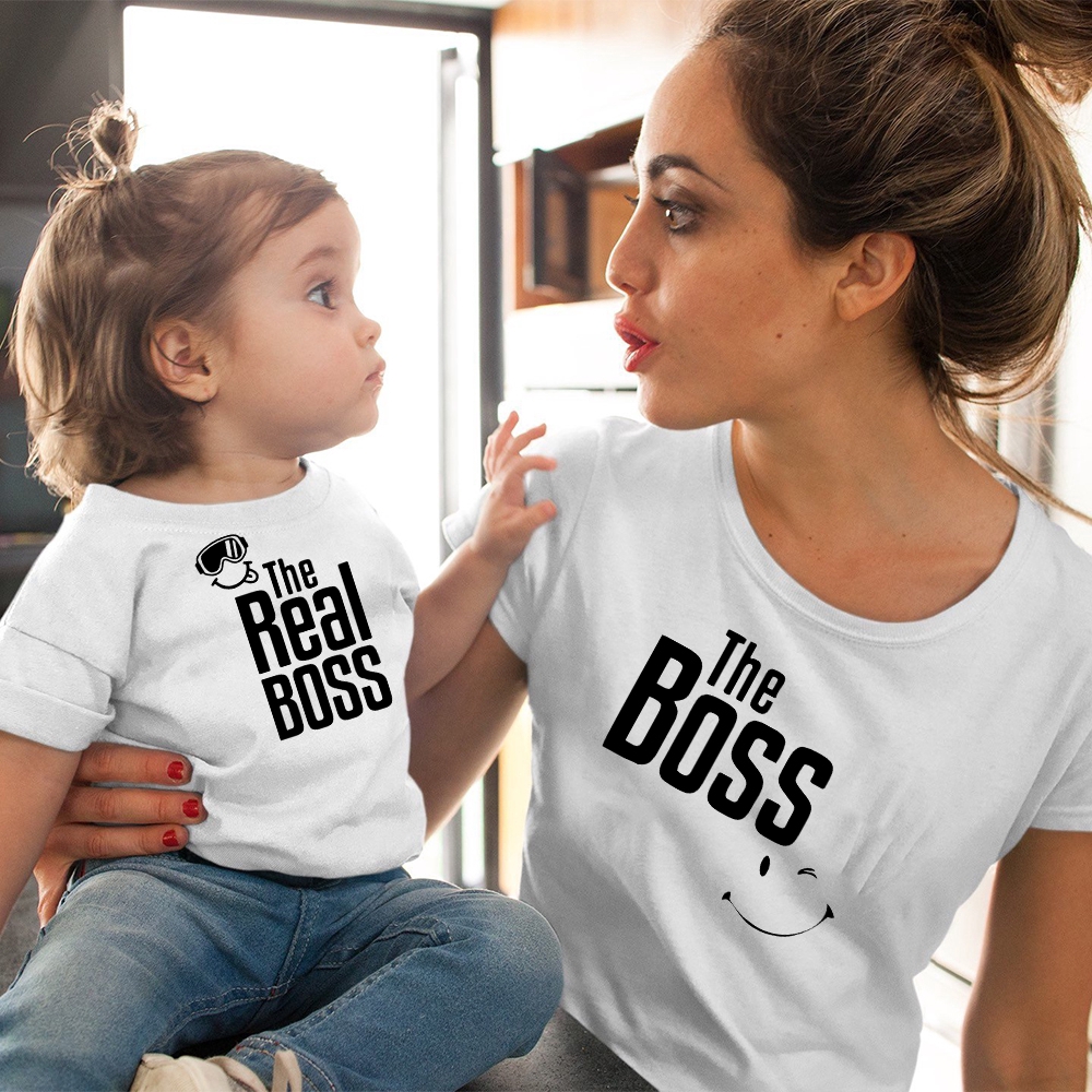 Mommy and Me Shirts Mother and Daughter Shirts Mom and Daughter Shirts Mommy and Daughter Matching Outfits Boss Me Shirt Shopee Singapore