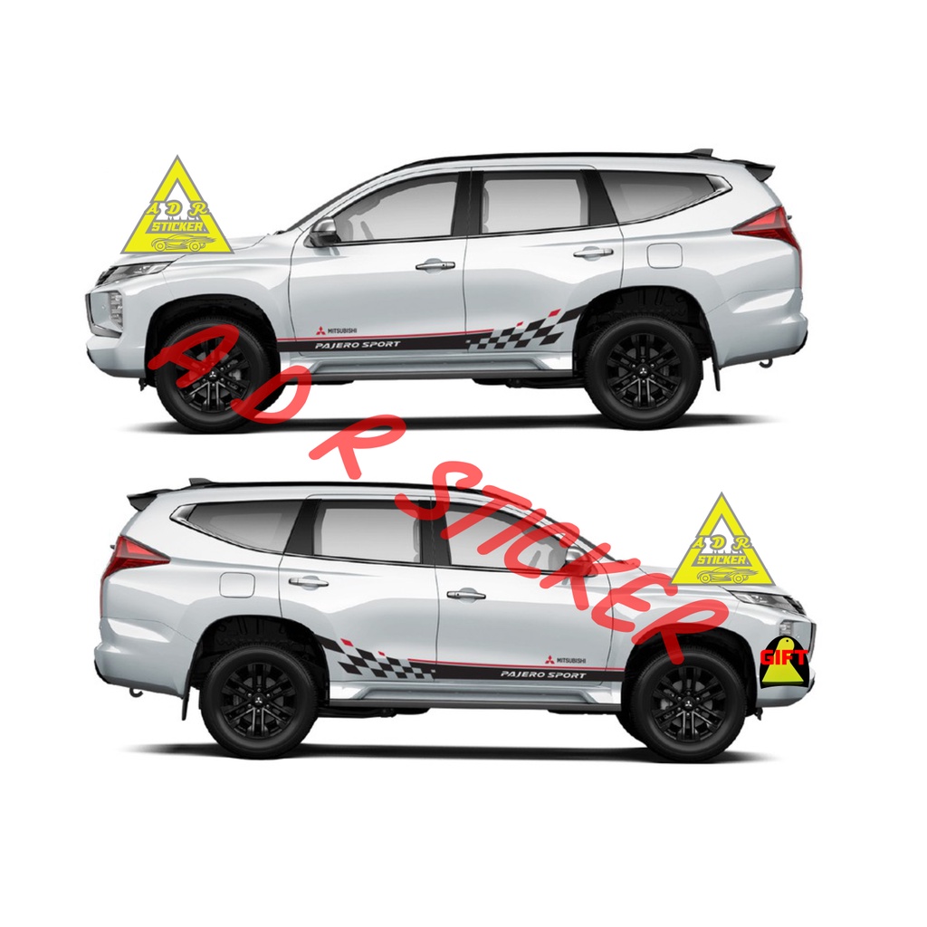CUTTING STICKER PAJERO SPORT CAR STICKER LATEST MITSUBISHI PAJERO SPORT ...