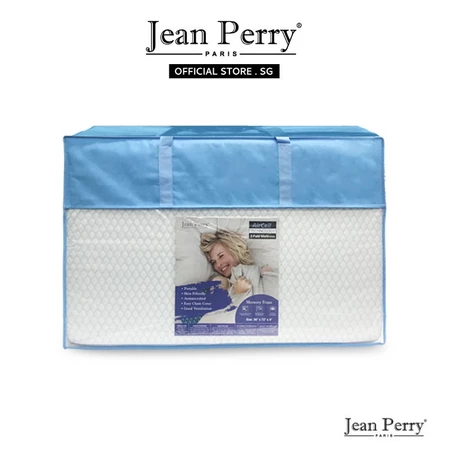 Jean Perry AirCell mattress folded for storage