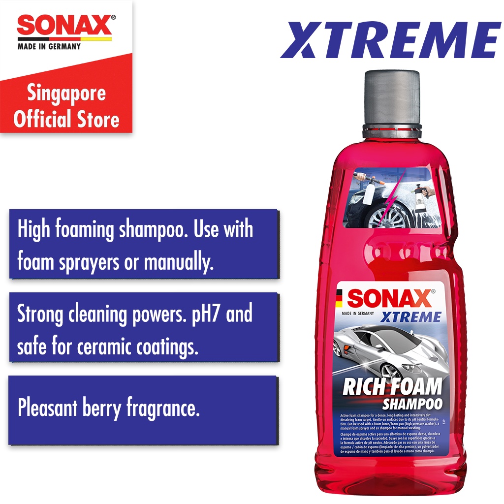 Sonax Xtreme Rich Foam Car Shampoo with Heavy Suds (2 sizes available)