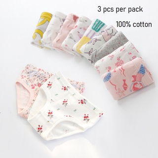 4pcs/Lot Girl Underwear Cute Printing Briefs Baby Kids Minnie Underpants  95% Cotton Cute Floral Children Underpants Size 3-10T Color: White minnie,  Kid Size: 4T-6T