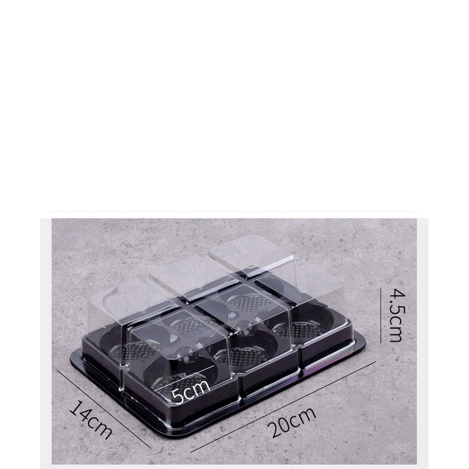 10 mica boxes FG332 for moon cakes/wagashi cakes (50-75g) | Shopee ...