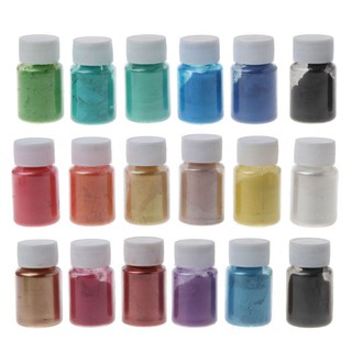 12 Box Slime Dye Powder Mica Pearl Pigment Colorants Soap Candle