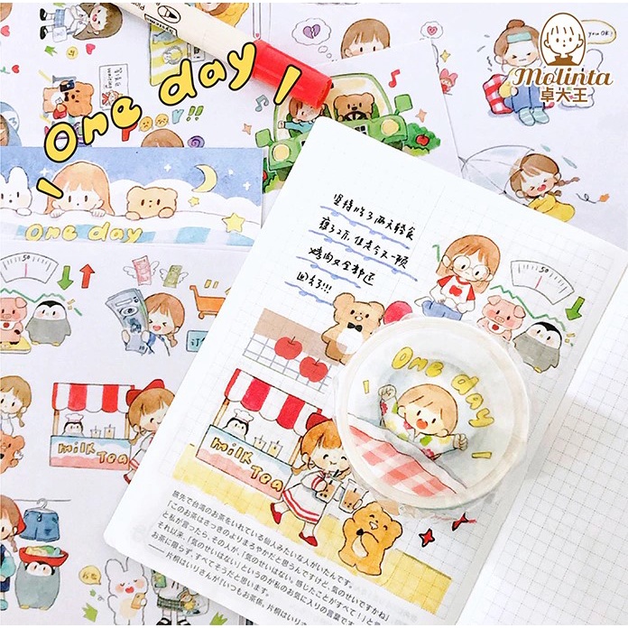 Washitape cycle of cute stickers to decorate notebooks, Super pretty ...