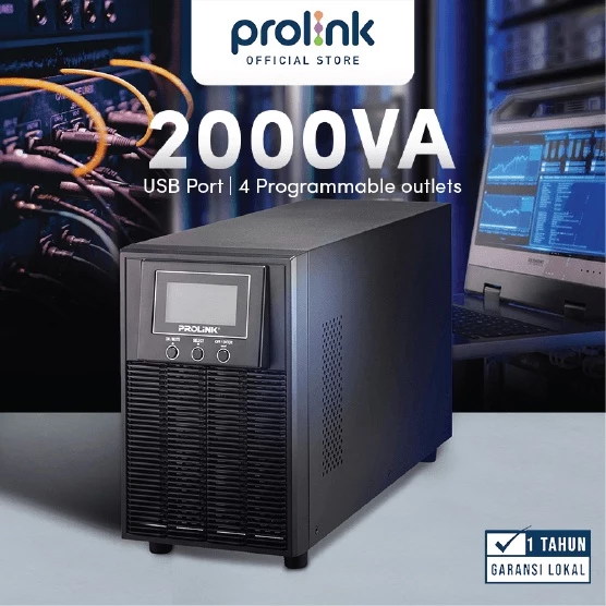 Prolink Online UPS 2000VA 1800Watt Uninterruptible Power Supply+Power Backup+Stabilizer