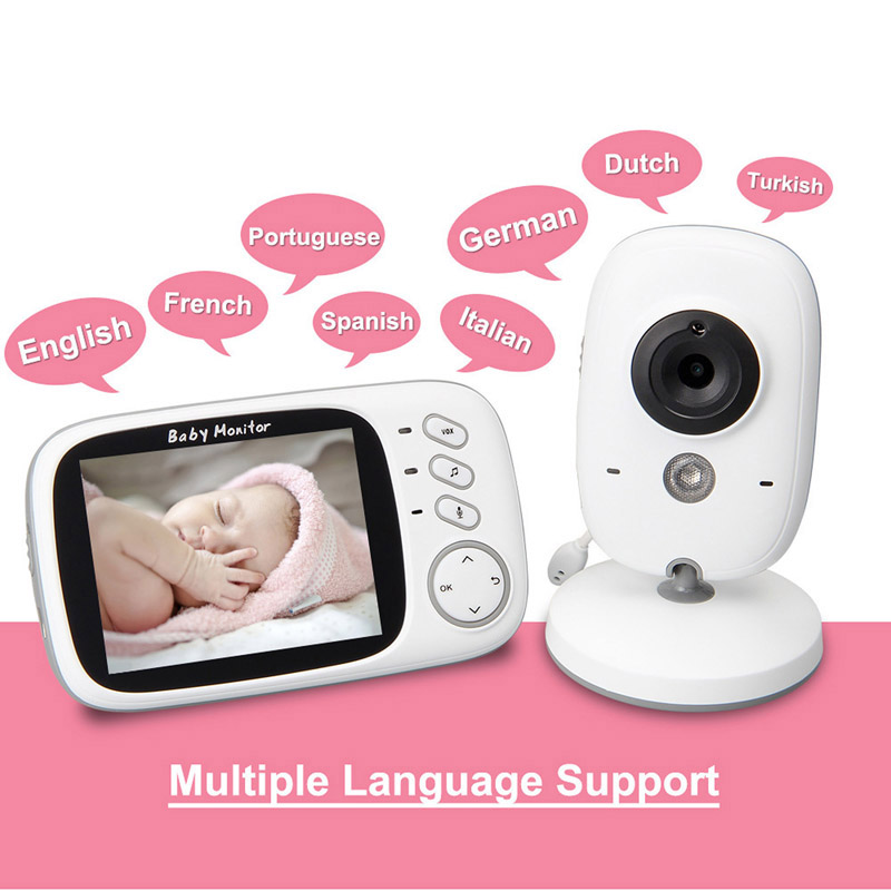 VB603 2-Way Talk 3.2 inch Baby Monitor Wireless Video Color High ...