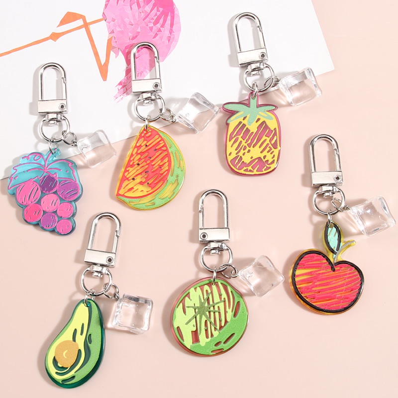 Fruit keychain hot sale