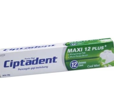 Ciptadent Pasta Gigi Maxi 12 Cool Mint Tube 190 gr - Gambar 3
