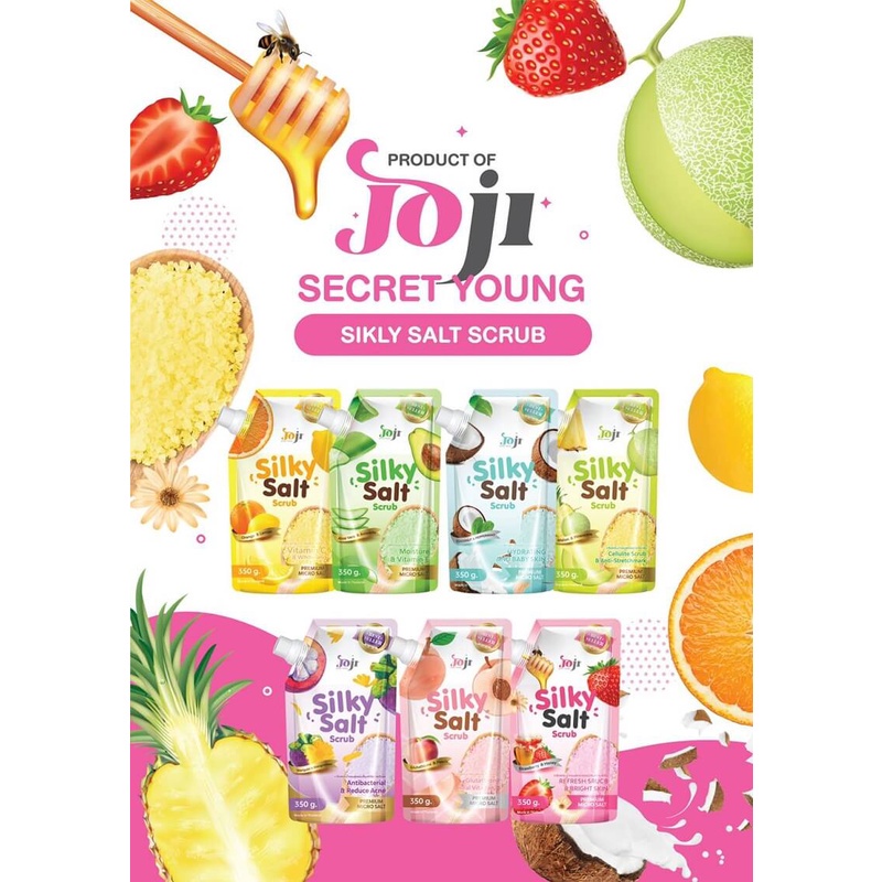 Joji Secret Young Silky Salt Scrub 350g - 10 Variants