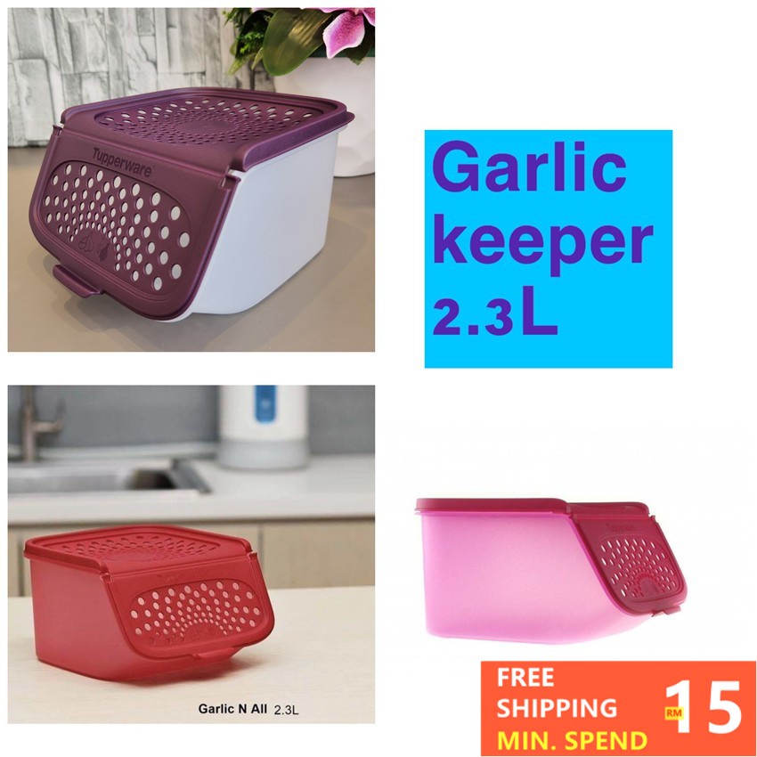  Tupperware Garlic-N-All Keeper Organizer for Onion