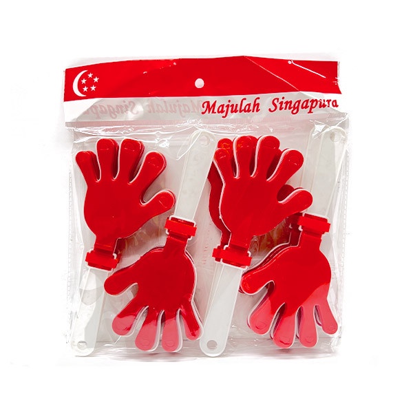 Local SG Seller Red and White Clappers 8Pcs/Pack | Shopee Singapore