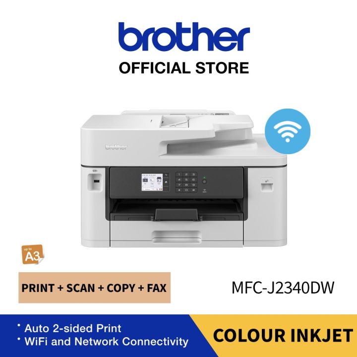 Brother MFC-J2340DW A3 All In One Wireless Colour Inkjet Printer | Auto ...