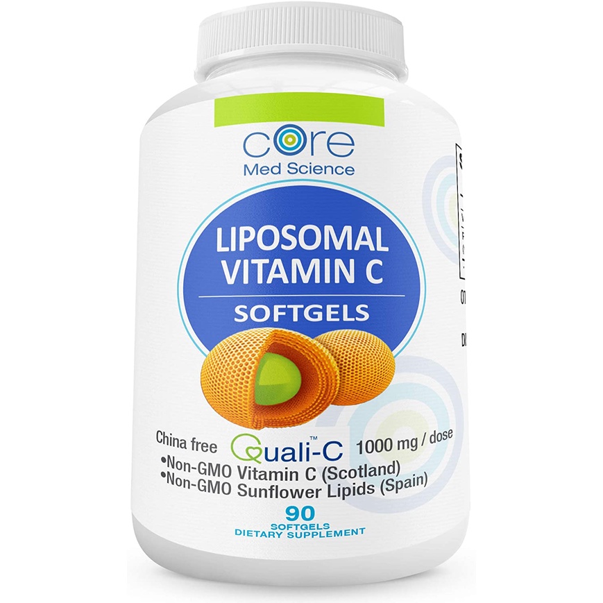 Core Med Liposomal Vitamin C Softgels 1000mg/dose - Quali®-C Vitamin C ...