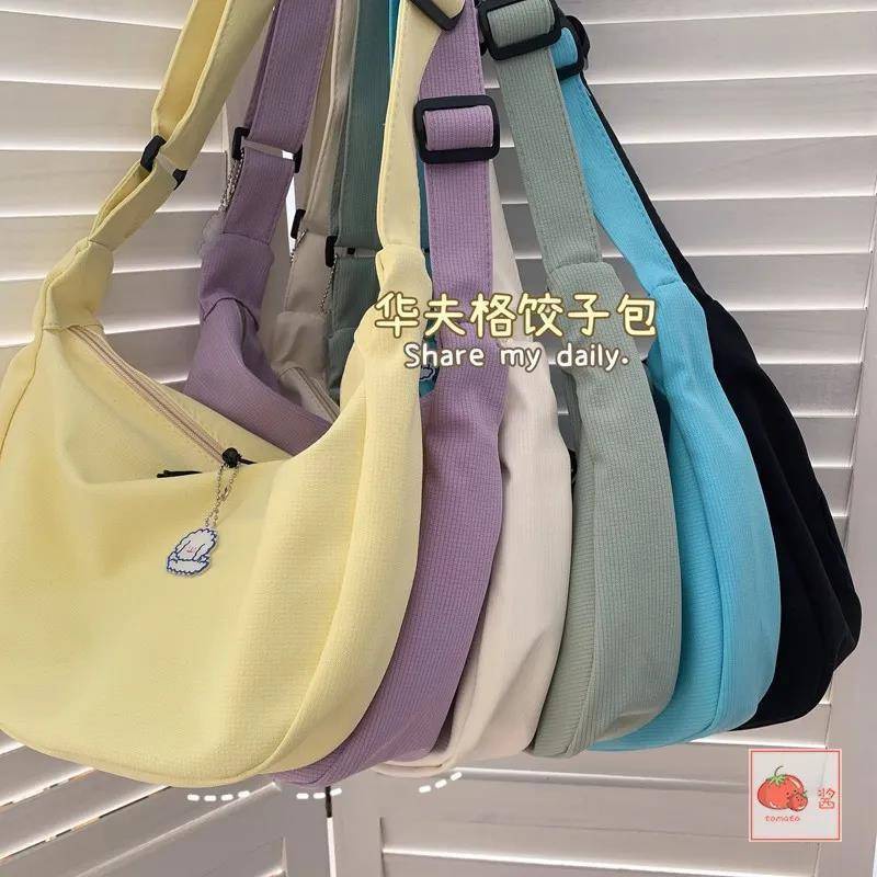 waterproof waffle cloth Korean Fashion large Capacity woman Sling Bag Shoulder Bag Crossbody Bag